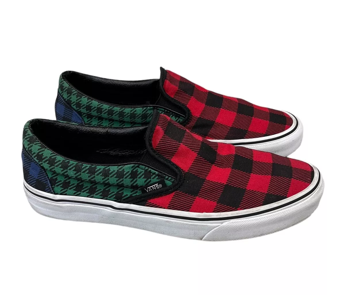 Different colored checkered vans cheap