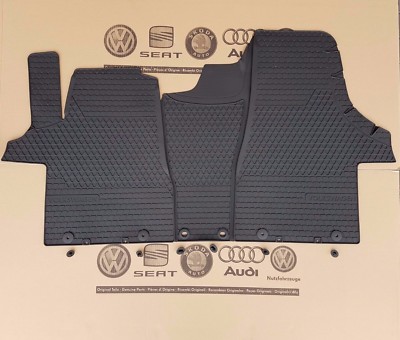 VW Bus T6 original floor mats T5 GP facelift rubber mats front floor rubber mats