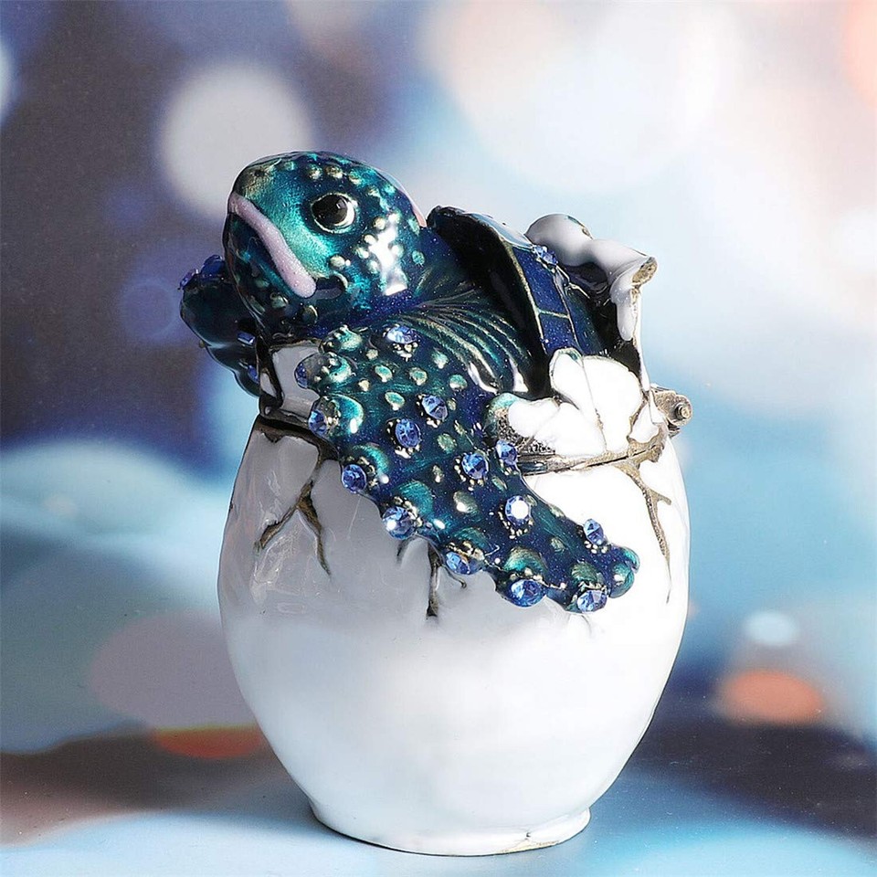 Waltz&F Trinket Box Collectible Turtle Figurines Hatching Baby Turtle