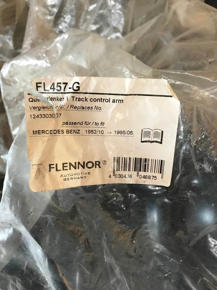 Flennor Front LH Lower Control Arm - FL457G - For MBZ 190E / 260E / 300CE & More - Image 4 of 4
