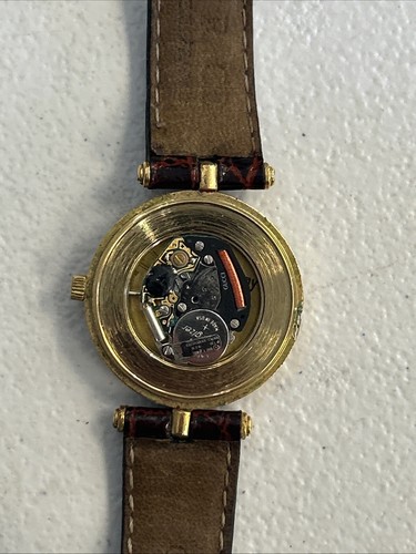 Gucci Sherry Line Uhr Herren Rund Beige Quarz 30mm Vintage Swiss Made - Bild 3 von 6