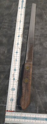 Extra Thin Slicing Knife 8  Blade Stainless Steel Hi-Test USA 12'' Overall Length