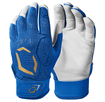 EvoShield Pro-SRZ Royal 2XL Men's Baseball Batting Gloves -WB57118032XL