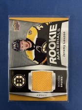 2018-19 Upper Deck Rookie Materials RM-JL Jeremy Lauzon Boston Bruins