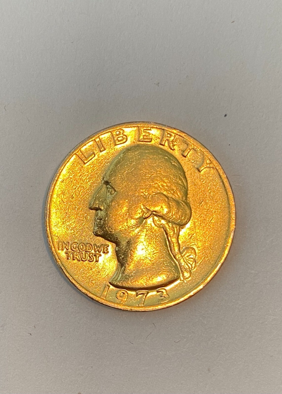 VERY RARE 1973 Gold Quarter no mint mark | eBay