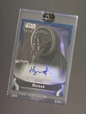 Star Wars Signature Series 2021 Harley Durst as Moloch Blue Auto Card 35/50
