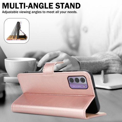 For Nokia G42 5G Case, Leather Wallet Flip Stand Phone Cover + Screen Protector - Picture 7 of 21
