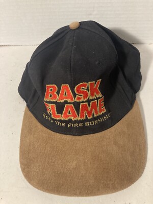 Bask Flame Keep The Fire Burning KC Brand Hat Leather Strap Clasp One Size Fits