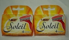 8 Bic Soleil Women Razor Blades Cartridges Refills Shaver 4*2