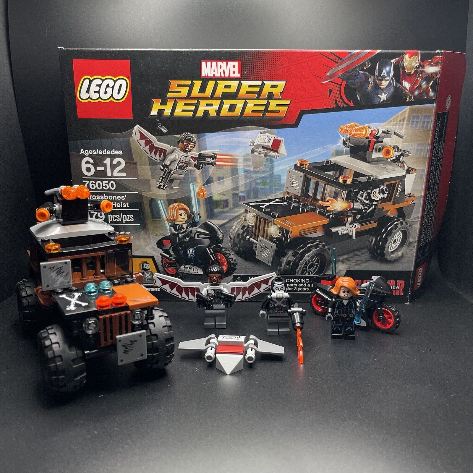 LEGO Marvel Super Heroes Crossbones Hazard Heist 76050 Complete W/ Manuel & Box