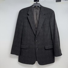 Vintage Brooks Brothers 346 Blazer Mens 46 Long 100 Cashmere Plaid Sport Coat