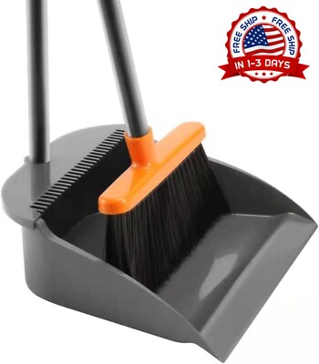 Recogedor De Basura Recogedor Para Basuras Con Palo y Escoba Ajustable Set New