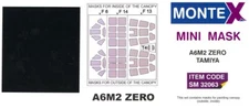 Montex 1/32 MITSUBISHI A6M2 ZERO CANOPY PAINT MASK Tamiya