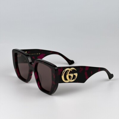 SALE! NEW Gucci GG0956S 008 Havana Violet Brown Cat Eye Unisex Sunglasses Gucci GG0956S 008 Sunglasses - US main image 4