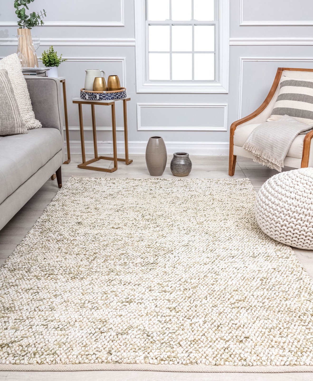 Do Rugs Rugs America Dorian Dr10d Solid Wool Jute Premium Quality Area Rug | eBay