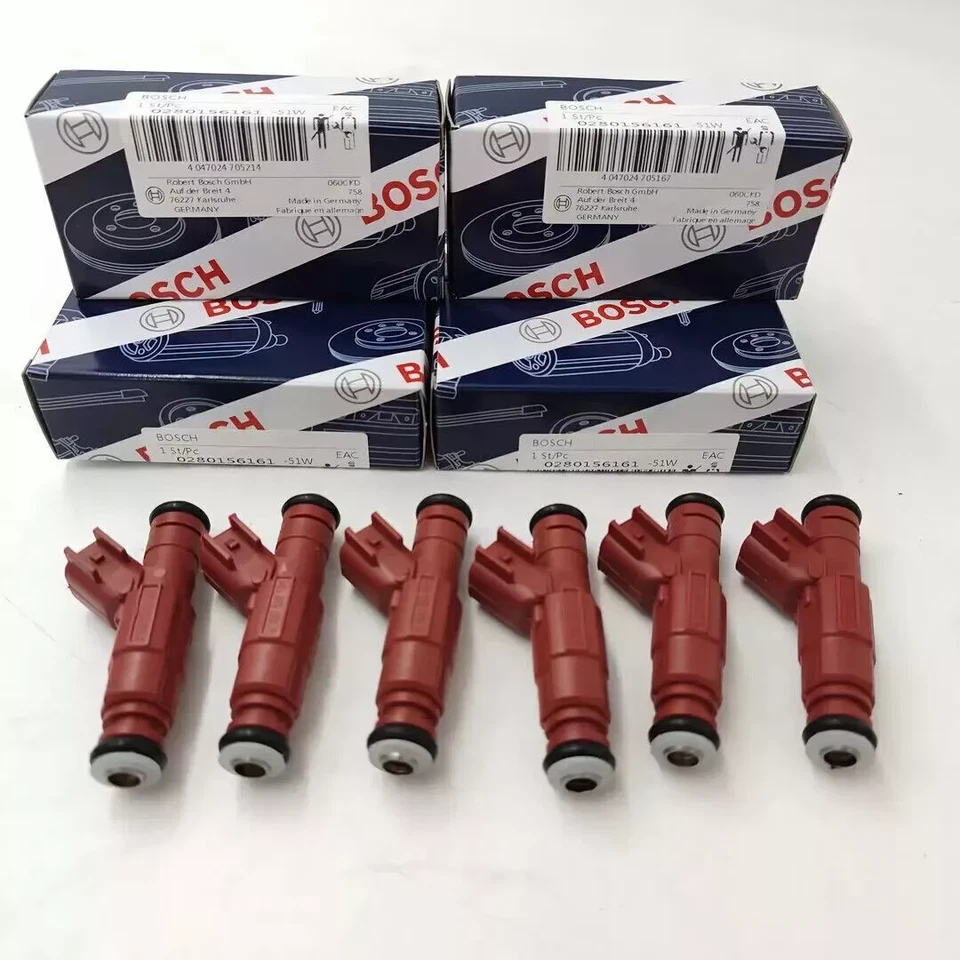 6X Genuine Upgrade Fuel Injector 12 Hole Bosch Jeep Cherokee 1999+ 4.0L EV6 24lb Foto 2 de 4