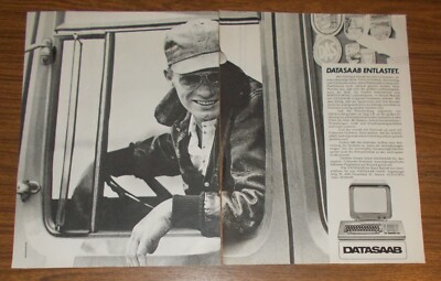 Seltene Werbung DATASAAB D16 Personal Computer PC Terminals #7 1980