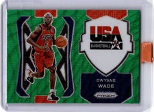 2021-22 Panini Prizm #4 Dwyane Wade USA Basketball Prizms Green Wave