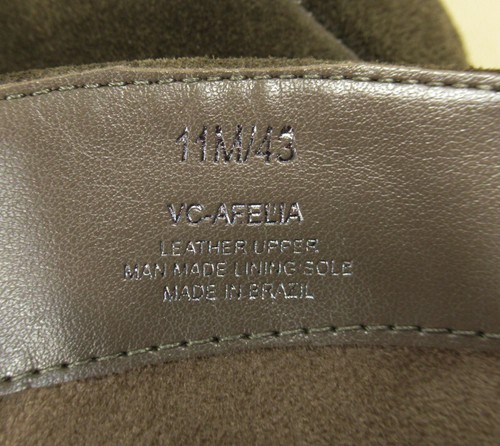 NUEVO Vince Camuto Afelia Rodilla Alta Gamuza Cuero Bota EE. UU. 11/EUR 43 Marrón Cremallera Lateral - Imagen 11 de 12