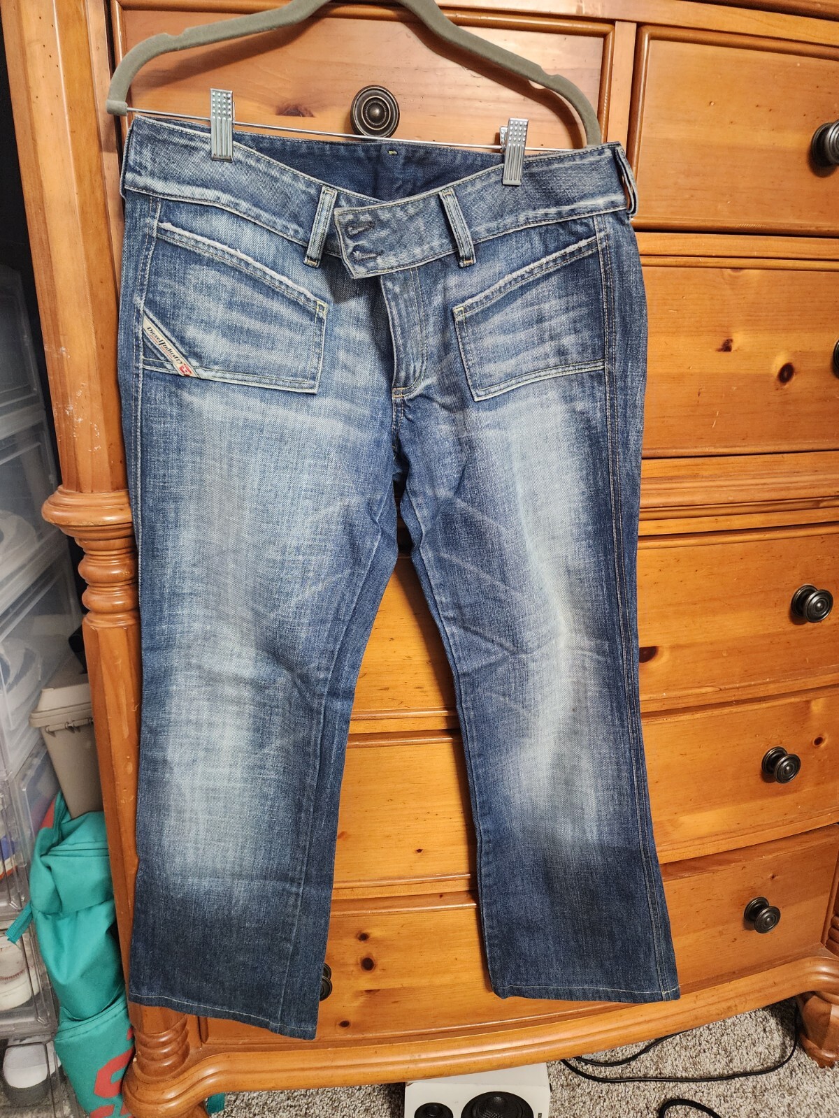 Diesel Jeans Women's Medium Wash Denim Kapri Jeans Size EU 32