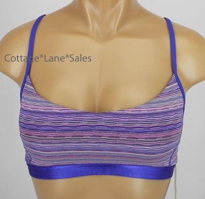 NEW LULULEMON Wanderlust Shala Bra 4 Space Dye Twist Iris Flower Sports