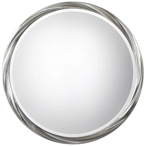 Uttermost Orion Contemporary PU and MDF Wood Decorative Mirror in Silver - Picture 1 of 6
