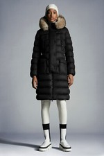 Moncler Khole Long Fur Jacket Women 00 Authentic Xs