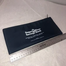Sugar River Savings Bank Deposit Zippered Bag Dark Blue