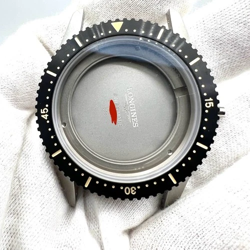 Cassa+ vetro + Ghiera orologio Longines Skin Diver 42mm bianco L2.822.4