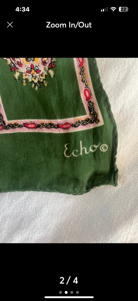 Bufanda de seda vintage Foto 2 de 4