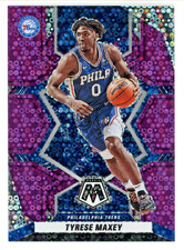 2021/22 Tyrese Maxey Panini Mosaic 2nd Year Base No.49 Purple Prizm 20/50