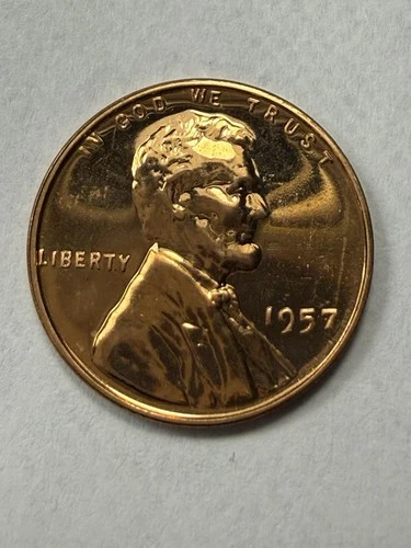 ** 1957 PROOF LINCOLN CENT  (UPGRADE THAT SPOT IN YOUR SET)  PRICED TO SELL 🔥**