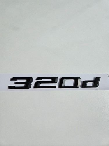 320d Emblem Zubehör für BMW 3er Schwarz matt Glanz Chrome Schriftzug Sticker NEU - Bild 5 von 6