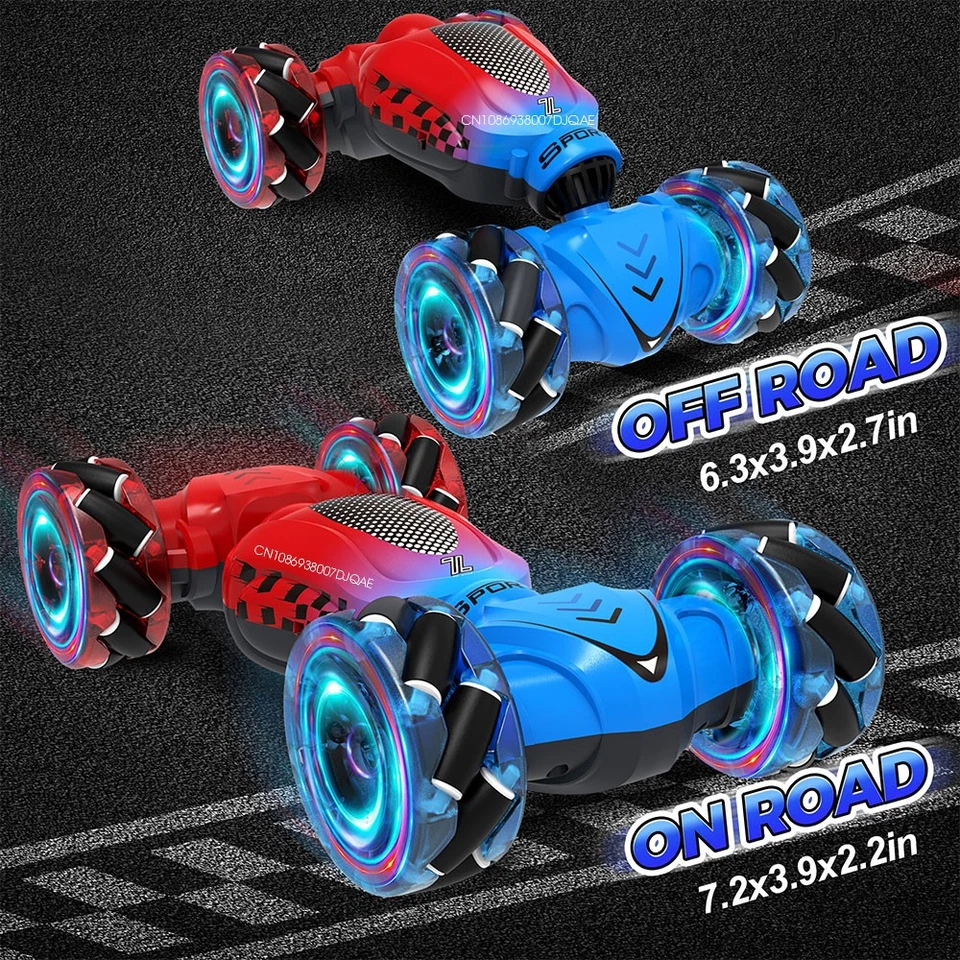 4WD RC Stunt Car Hand Gesture 360° Sensing Off-Road Remote Control Twist Car Toy - Image 3 of 4