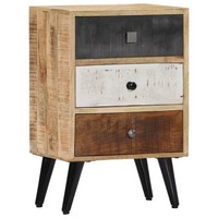 Nachttisch 40X30X60 Cm Massivholz Mango