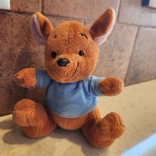 Disney Store Exclusive Winnie the Pooh Roo Plush Kangaroo Blue Shirt Stuffed
