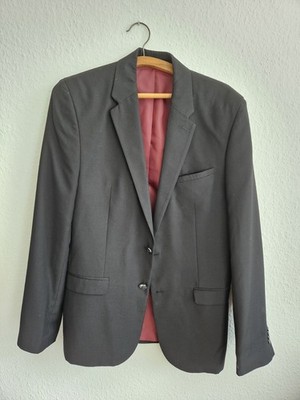 Angelo Litrico Suit Jacket/Sakko; EU: 98; Schwarz/Black; Polyester/Viscose
