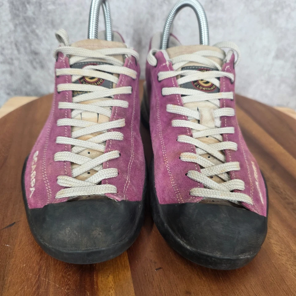 Scarpa Zapatos de Escalada en Roca Para Mujer 8 M Púrpura Gamuza Senderismo Informales Tenis Foto 3 de 4