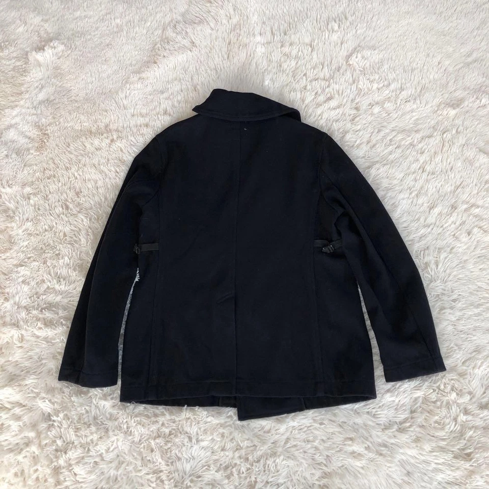 Engineer Ad Garments Wool Pea Coat Navy Dark Blue P Made In Usa - Image 3 of 4