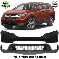 Front Bumper Cover Fascia & Lower Bumper Cover For 2017-2019 Honda CR-V
