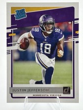 2020 Panini Donruss Rated Rookie Justin Jefferson #313 Vikings Football Card. rookie card picture