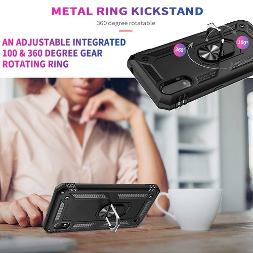 Housse de téléphone double couche pour Samsung Galaxy A10E + écran en verre trempé - Photo 10 sur 31