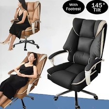 Executive Office Chair Swivel Recliner Gaming Computer Desk Chair With Footrest