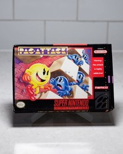 Super Nintendo Pac-Attack 1993 SNES Box + Manual + Cartridge Tested Working