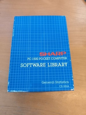 Sharp CE-502A Software Library: General Statistics, ROM Modul, f. Sharp PC-1500