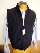 Peter Millar Crown Brentwood Reversible Fleece Softshell Vest NWT M $275 Blue