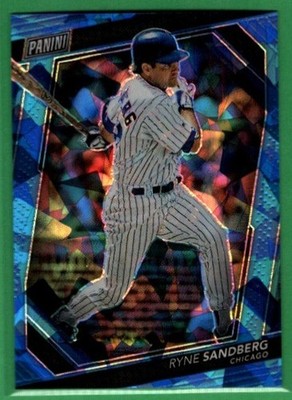 2023 National Convention VIP Gold Pack Ryne Sandberg Blue Sparkle Prizm #58