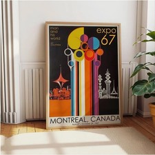 Expo 67 Montreal Canada Vintage Poster