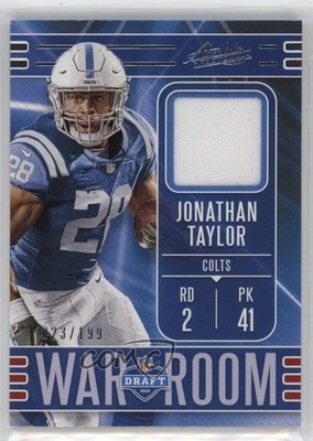 2020 Panini Absolute War Room Materials 23/199 Jonathan Taylor Rookie RC 1u3i