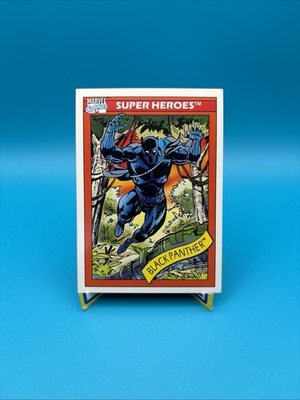 #ad #ad Black Panther #20 Impel Marvel Universe Series 1 1990 T#x27;Challa Super Heroes MCU $3.99